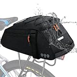 Fahrrad Gepäckträgertasche wasserdicht , 12L Fahrradtaschen für Gepäckträger reflektierend, 3in1 Geeignet als...