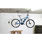 FISCHER Fahrradlift Plus | Tragkraft bis 30 kg | Fahrradhalterung | Deckenhalterung für Fahrräder und E-Bikes |...