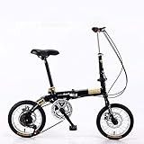 NeDLon Citybike, Faltrad für Erwachsene, faltbares, ultraleichtes, tragbares Mini-Fahrrad für Erwachsene, Kinder,...