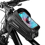 ROCKBROS Fahrrad Rahmentasche Lenkertasche Wasserdicht Handytasche für Smartphone bis zu 6.8 Zoll mit TPU...